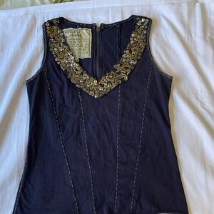 Black Embellished Women's Top